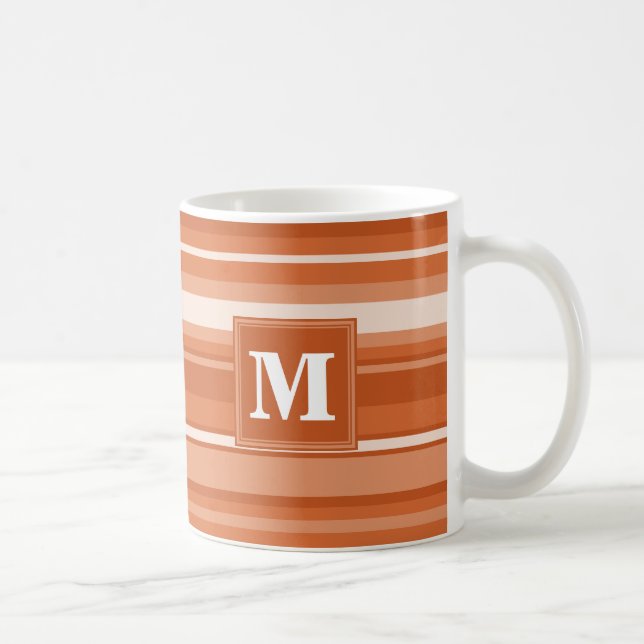 Caneca De Café Torres laranja monograma (Direita)