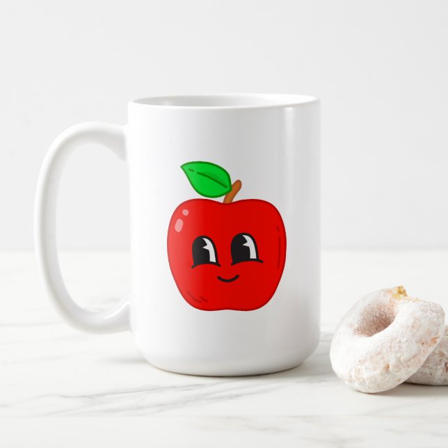 Caneca De Café Torta de Maçã (Com Donut)