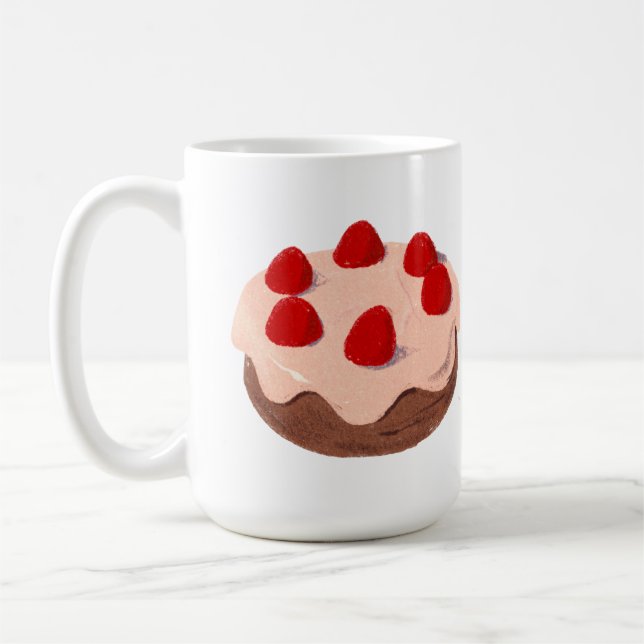 Caneca De Café Torta de Morango (Esquerda)