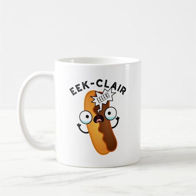 Caneca De Café Torta Eclair Piada Divertida  (Esquerda)