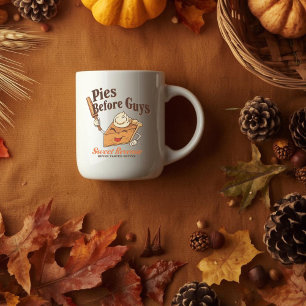 Caneca De Café Tortas antes das Caras - Engraçado Deserto de Ação