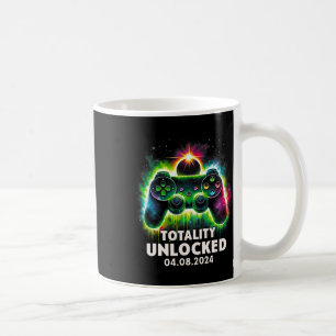 Caneca De Café Total de Eclipse Solar 2024 Vídeo Jogo Colorido 1