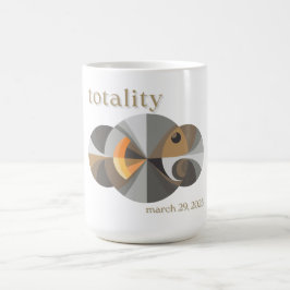 Caneca De Café Total de Eclipse Solar 2025, design engraçado. Tot