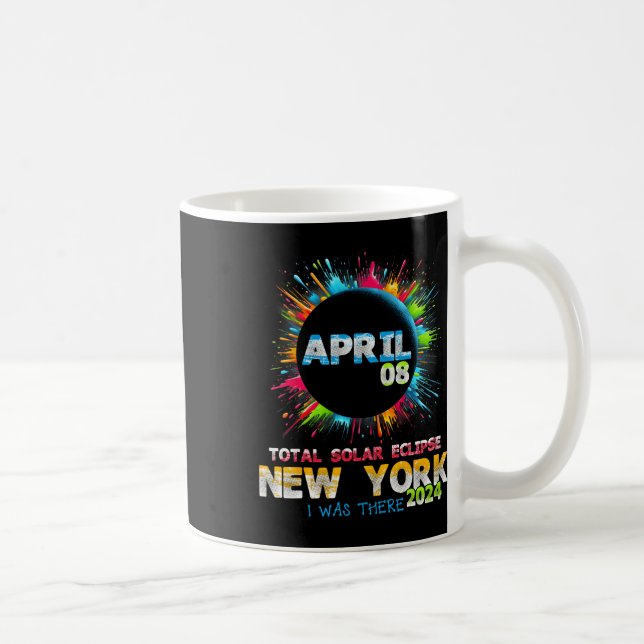Caneca De Café Total de Eclipse Solar Nova Iorque 2024 Totalit Co (Direita)