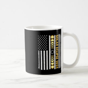 Caneca De Café Total do Eclipse Solar 2024 Totalidade Fases Améri
