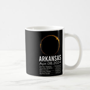 Caneca De Café Total do Eclipse Solar abril 8 2024 Calendário do