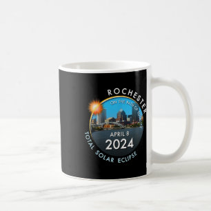 Caneca De Café Total do Eclipse Solar Totality Rochester New York