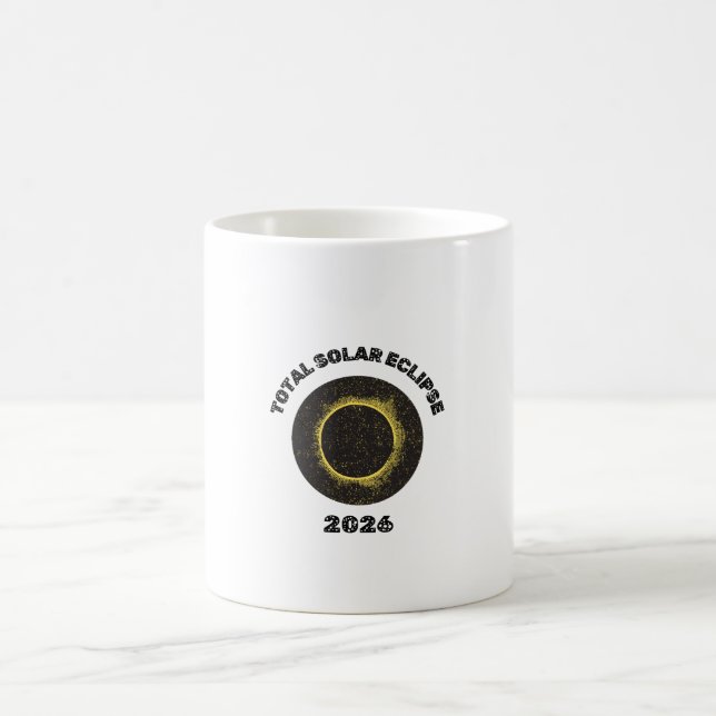 Caneca De Café Total Solar Eclipse 2026 Totality Coffee Mug Cup (Centro)