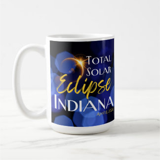 Caneca De Café Total Solar Eclipse Indiana 8 de abril de 2024
