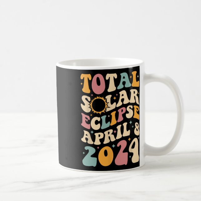 Caneca De Café Totalidade 04 08 24 Eclipse Solar Total 2024 Groov (Direita)