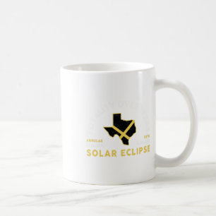 Caneca De Café Totalidade do Texas Eclipse Solar Total Anual 2024