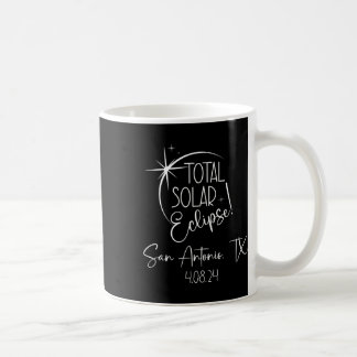 Caneca De Café Totalidade San Antonio Tx Total Eclipse Solar Abri