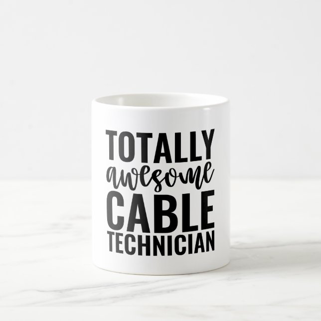 Caneca De Café  Totally Awesome Cable Technician (Centro)