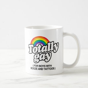 Caneca De Café TOTALMENTE APAixonado POR MENINOS COM TATUAGENS -.