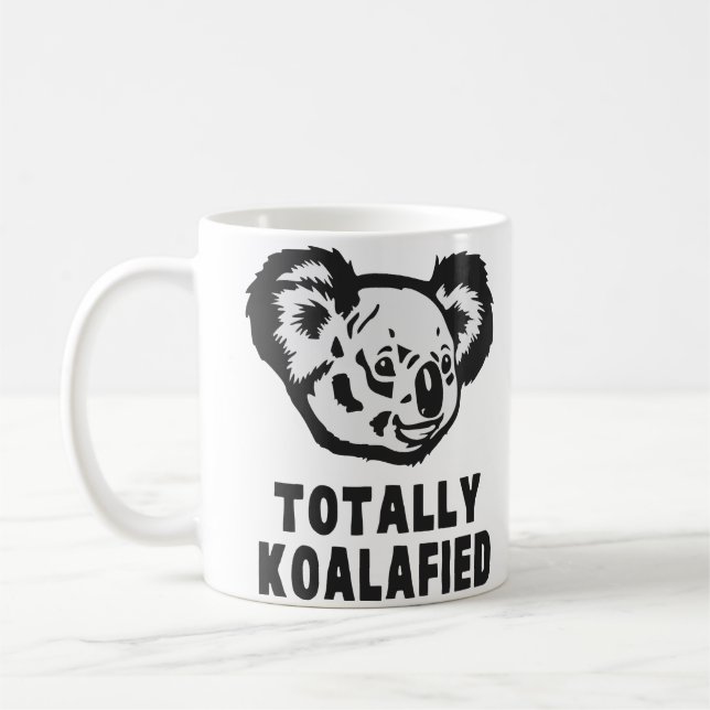Caneca De Café Totalmente Koalafied Koala (Esquerda)