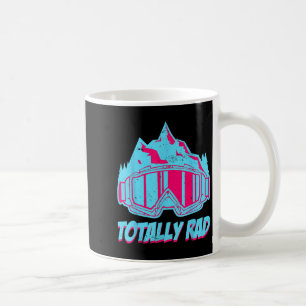 Caneca De Café Totalmente 'Rad', óculos Retro Esqui Vintage 80s 9