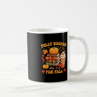 Caneca De Café Totalmente Reservado Para Livros De Outono Abóbora