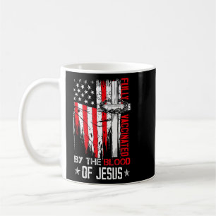 Caneca De Café Totalmente Vacinado Pelo Sangue De Jesus Christian