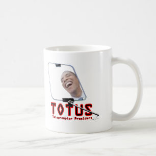 Caneca De Café TOTUS - Obama - presidente do Teleprompter