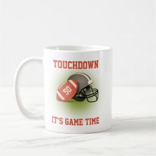 Caneca De Café Touchdown Fifty Futebol Americano Vintage Aniversá