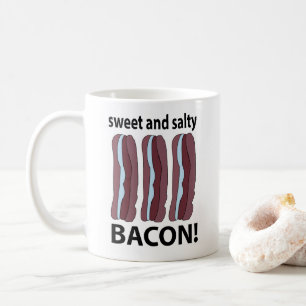 Caneca De Café Toucinho Doce E Salgado Bacon