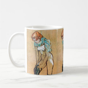 Caneca De Café Toulouse-Lautrec - Mulher Puxando as Meias
