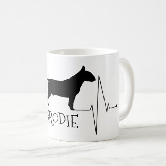 Caneca De Café Touro Personalizado Ama Meu Cachorro Bater
