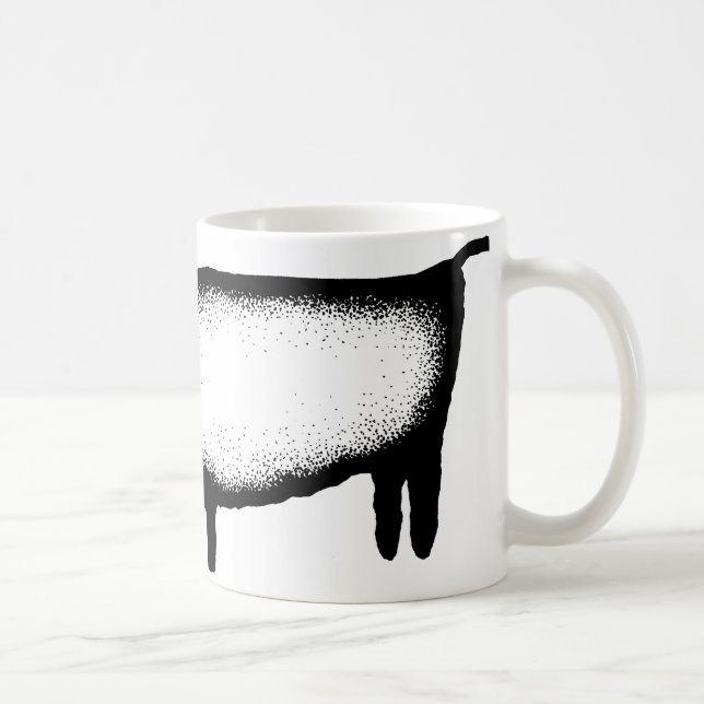 Caneca De Café Touro - preto (Direita)
