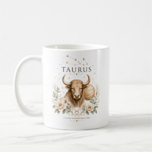Caneca De Café Touro Zodíaco Astrologia Horóscopo Signo Vintage