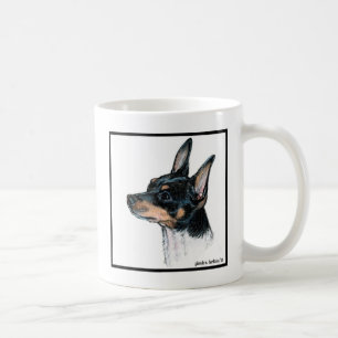 Caneca De Café Toy Fox Terrier Art de Glenda S. Harlan