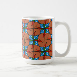 Caneca De Café "Toy Windmill Tilado" Abstract Design Tampg