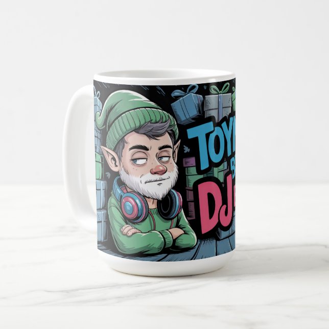 Caneca De Café Toymaker DJ Elfo  (Frente Esquerda)
