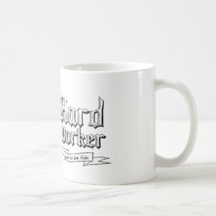Caneca De Café Trabalhador de duros : realiza o trabalho