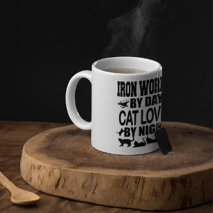 Caneca De Café Trabalhador de Ferro Divertido de Dia, Amante de G