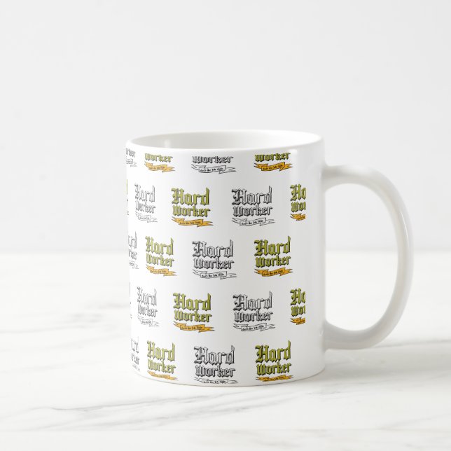 Caneca De Café Trabalhador duro : Faz o trabalho (Direita)