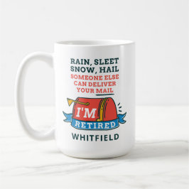Caneca De Café Trabalhador Postal Aposentado Carteiro Aposentador