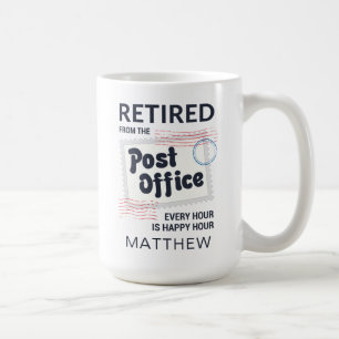 Caneca De Café Trabalhador Postal Aposentado Carteiro Personaliza