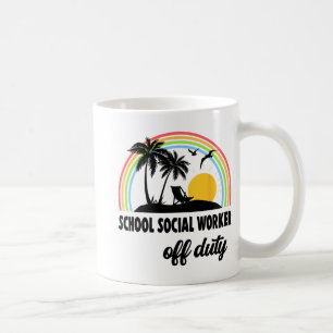 Caneca De Café Trabalhador Social Fora De Serviço Arco-Íris Fim D