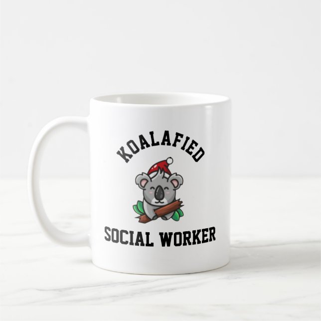 Caneca De Café Trabalhador Social Koalafied (Esquerda)