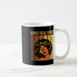Caneca De Café Trabalhadora Social de Cuidados Paliativos Afro Mu