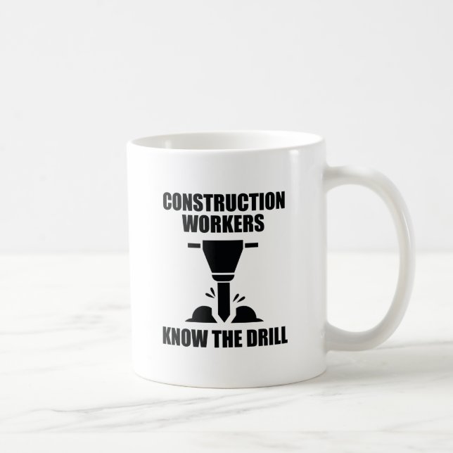 Caneca De Café Trabalhadores Da Construção Conhecem A Garagem (Direita)
