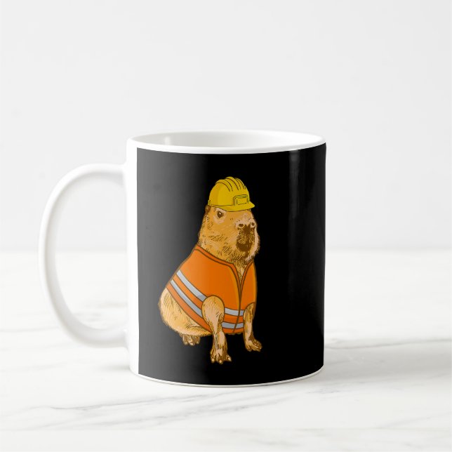 Caneca De Café Trabalhadores da construção da Capybara Lover (Esquerda)