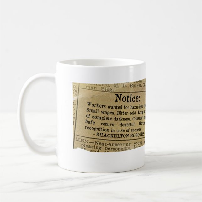 Caneca De Café Trabalhadores da robótica queridos! (Esquerda)