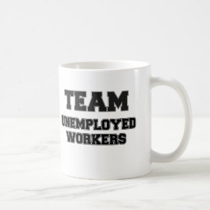 Caneca De Café Trabalhadores desempregados da equipe