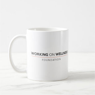Caneca De Café Trabalhando no logotipo de bem-estar Mug