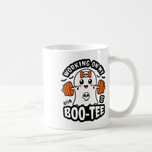 Caneca De Café Trabalhando no meu Morto de Tee Halloween Levanta