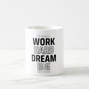 Caneca De Café Trabalhe Duro Sonhe Grande Boné de Caminhoneiro Mo