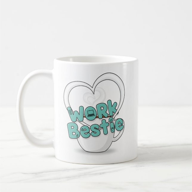 Caneca De Café Trabalho Bestie Mug (Esquerda)