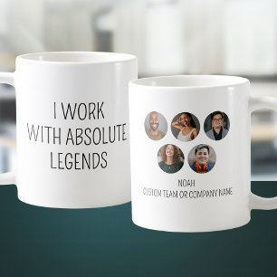 Caneca De Café Trabalho Com Legendas Absolutas 5 Equipe De Escrit
