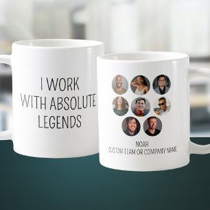 Caneca De Café Trabalho Com Legendas Absolutas 8 Equipe Do Escrit